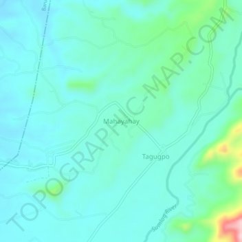 Mapa topográfico Mahayahay, altitud, relieve