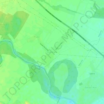 Mapa topográfico Dumitrana, altitud, relieve