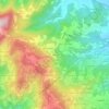 Mapa topográfico Sarego, altitud, relieve