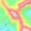 Mapa topográfico Nevado Chuspi, altitud, relieve