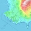 Mapa topográfico Panza, altitud, relieve