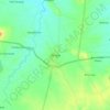 Mapa topográfico Berasia, altitud, relieve