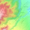 Mapa topográfico Karilongan, altitud, relieve