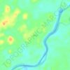 Mapa topográfico Jibóia, altitud, relieve