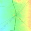 Mapa topográfico Dasuya, altitud, relieve
