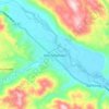 Mapa topográfico Pichanaki, altitud, relieve