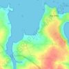 Mapa topográfico La Grande Grève, altitud, relieve