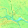 Mapa topográfico Hajipur, altitud, relieve