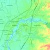 Mapa topográfico Bustos, altitud, relieve