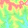 Mapa topográfico Taquaruna, altitud, relieve