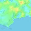 Mapa topográfico Tréhervé, altitud, relieve