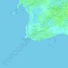 Mapa topográfico Kerfezec, altitud, relieve