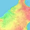 Mapa topográfico Les Noës Léquerets, altitud, relieve