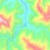 Mapa topográfico Cotani, altitud, relieve