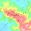 Mapa topográfico Emboscada, altitud, relieve