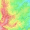 Mapa topográfico Le Montély, altitud, relieve
