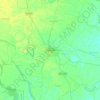 Mapa topográfico Bettiah, altitud, relieve