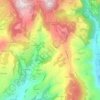 Mapa topográfico Fane, altitud, relieve