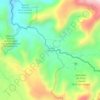 Mapa topográfico La Suiza, altitud, relieve