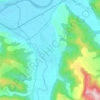 Mapa topográfico Tihău, altitud, relieve