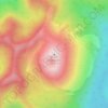 Mapa topográfico Volcán Apagado, altitud, relieve