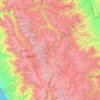 Mapa topográfico Provincia de Huari, altitud, relieve