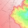 Mapa topográfico Achocalla, altitud, relieve