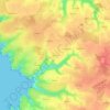 Mapa topográfico Keroyan, altitud, relieve