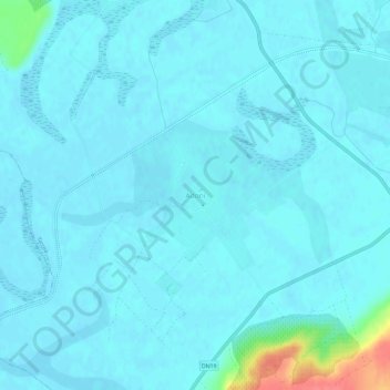 Mapa topográfico Adoni, altitud, relieve