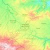 Mapa topográfico Santa Cruz del Quiché, altitud, relieve