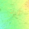 Mapa topográfico Bathinda, altitud, relieve