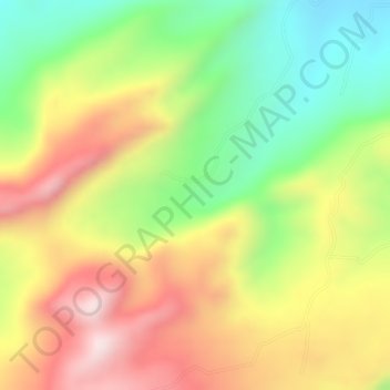 Mapa topográfico El Pital, altitud, relieve