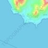 Mapa topográfico Cabo de Gata, altitud, relieve