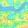 Mapa topográfico Camoëlin, altitud, relieve
