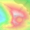 Mapa topográfico Rinjani, altitud, relieve