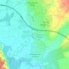 Mapa topográfico La Raya de Velilla, altitud, relieve