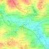 Mapa topográfico Le Boussac, altitud, relieve
