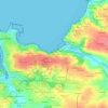 Mapa topográfico Quatre Vents, altitud, relieve