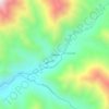 Mapa topográfico El Maitén, altitud, relieve
