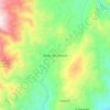 Mapa topográfico Belén de Umbría, altitud, relieve