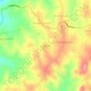 Mapa topográfico Ganakallu, altitud, relieve