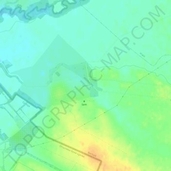 Mapa topográfico Iam, altitud, relieve