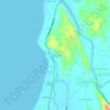 Mapa topográfico Talogtog, altitud, relieve
