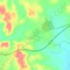 Mapa topográfico Jédula, altitud, relieve
