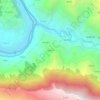 Mapa topográfico Kumsu, altitud, relieve