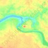 Mapa topográfico Bhedaghat, altitud, relieve
