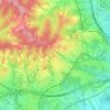 Mapa topográfico Bellaterra, altitud, relieve