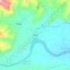 Mapa topográfico Shandia, altitud, relieve