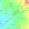 Mapa topográfico La Peca, altitud, relieve
