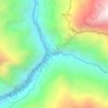 Mapa topográfico Dikchu, altitud, relieve